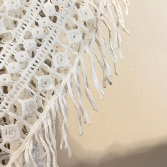 Lane Bryant Chic Ivory Crochet Blouse Size 14/16 - Picture 7 of 10